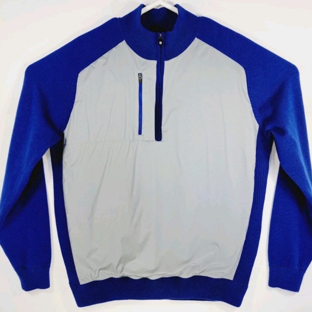 FootJoy FJ Mens Size Medium 1/4 Zip Sweater Pullover Lined Insulated